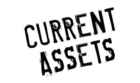 Current Assets rubber stamp Stock Illustration