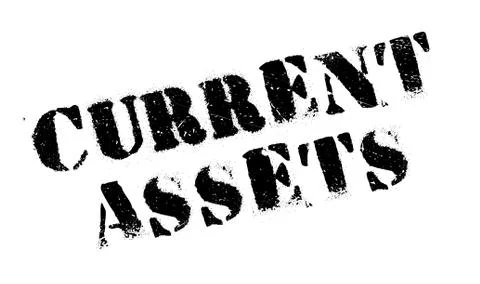 Current Assets rubber stamp Stock Illustration