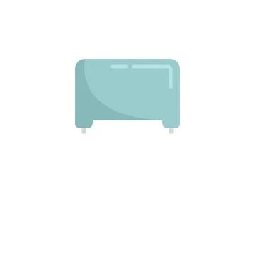 Current capacitor icon flat vector. Circuit resistor Stock Illustration