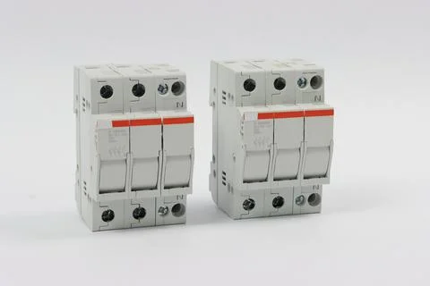 Current circuit breakers. Stock Photos