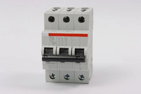 Current circuit breakers. Stock Photos