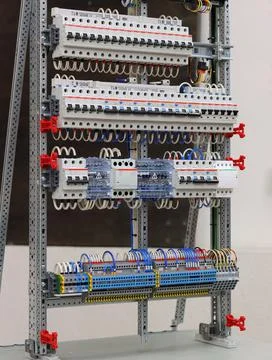 Current circuit breakers. Stock Photos