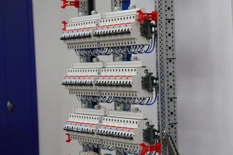 Current circuit breakers. Stock Photos