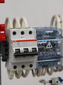 Current circuit breakers. Stock Photos