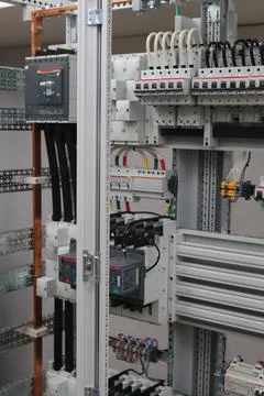 Current circuit breakers. Stock Photos
