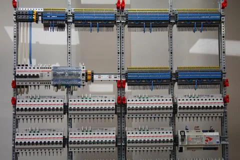 Current circuit breakers. Stock Photos