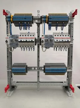 Current circuit breakers. Stock Photos