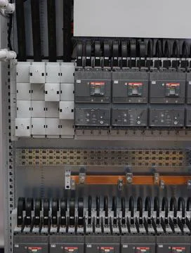 Current circuit breakers. Stock Photos
