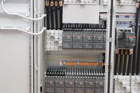 Current circuit breakers. Stock Photos