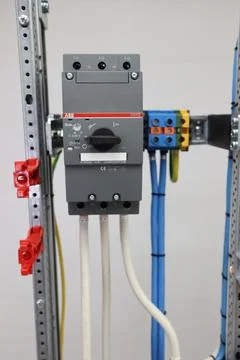 Current circuit breakers. Stock Photos