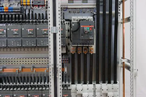 Current circuit breakers. Stock Photos