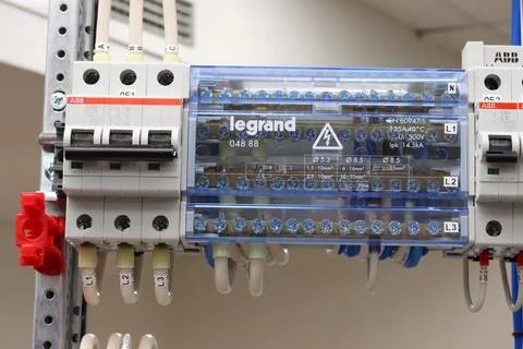 Current circuit breakers. Stock Photos