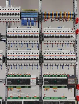 Current circuit breakers. Stock Photos