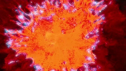 Current discharges are continually erupting through the mighty eruption of Stock Footage 239217098