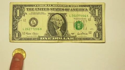 The current exchange rate of the US dollar is equal to 60 rubles Stock Footage 71080206