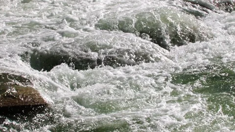 The current is fast Stock Footage 257534126