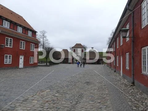 The current fortress Kastellet. The current barracks of the armed forces of D Stock Photos