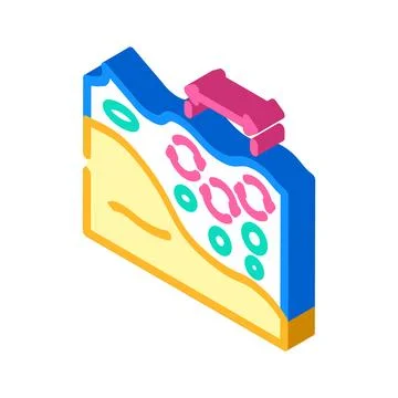 Current generator tidal power isometric icon vector illustration イラスト素材