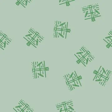 Current generator tidal power line seamless pattern Stock Illustration