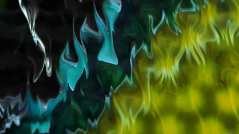 The current ink is red, brown, yellow and blue on a black background. Marble 스톡 동영상 329066961