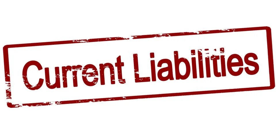 Current liabilities Stock Illustration