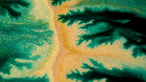 Current liquid paint close up Видео 122633234
