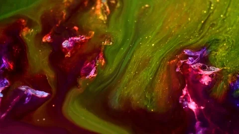 Current liquid paint close up Stock-Footage 123124455