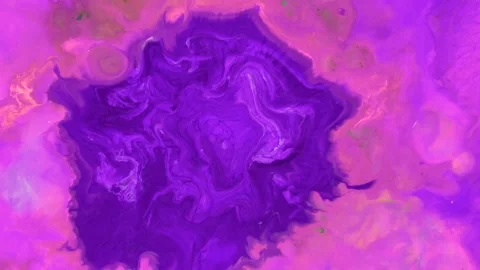 Current liquid paints. Abstract color moving background closeup Vídeos de archivo 143194972