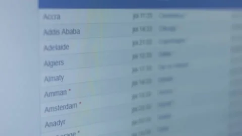 Current local times around the world. The world clock. Shoot pixels on the Stock Footage 199781466