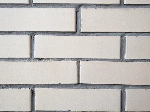 The current masonry of white bricks background Stock Photos