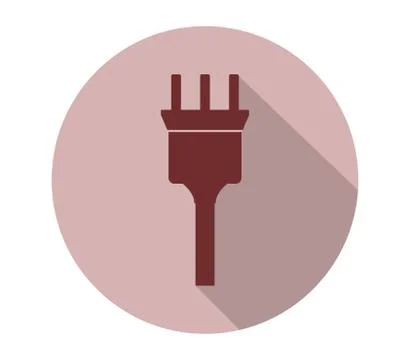 Current outlet icon on white background Stock Illustration