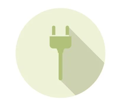 Current outlet icon on white background Stock Illustration