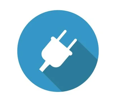 Current outlet icon on white background Stock Illustration