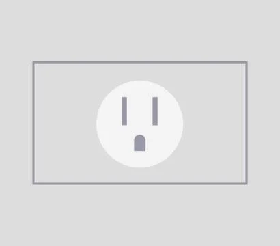 Current outlet icon on white background Stock Illustration