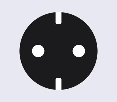 Current outlet icon on white background Stock Illustration