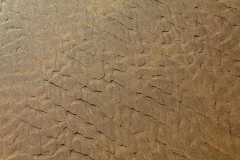 Current ripple marks in the sand Stock Photos