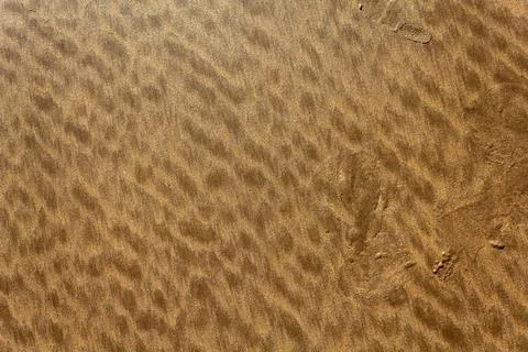 Current ripple marks in the sand Stock Photos