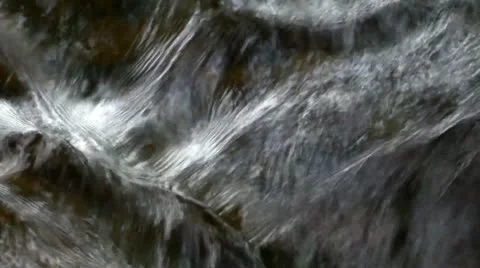 Current water, stream in the autumn, will approach for a back background Video stock 10593728