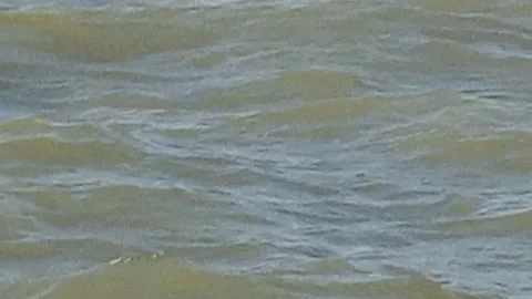 Currents and waves off the lake Stock Footage 290794348