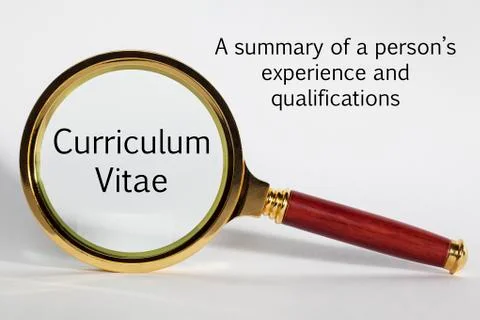 Curriculum vitae concept Stock Illustration