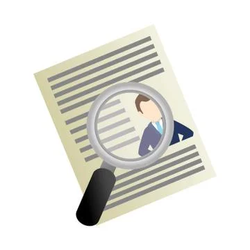 Curriculum vitae document icon 库存插图