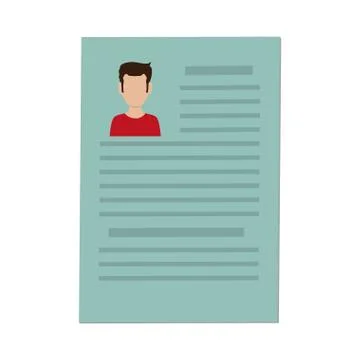 Curriculum vitae paper document Stockillustratie