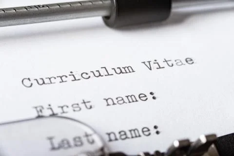  Curriculum Vitae Stock Photos