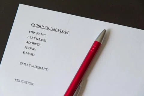  Curriculum Vitae Stock Photos