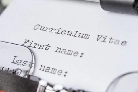  Curriculum Vitae Stock Photos