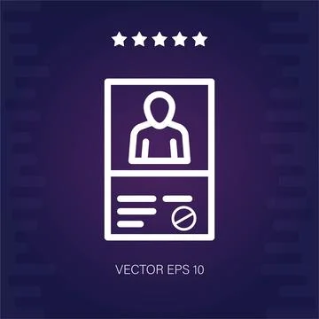 Curriculum vitae vector icon Stock Illustration
