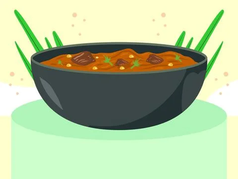 Curry Concept Illustration Stock-Illustration
