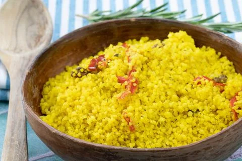Curry couscous dish Foto stock