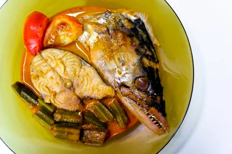 Curry fish head Stock Photos