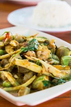 Curry fish. Stock Photos